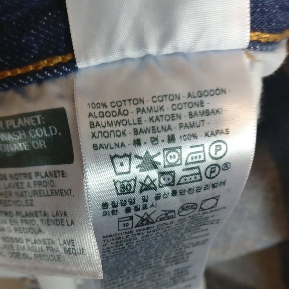 Levi 501Premium Original Fit Straight Leg Jean Button Fly HighRise 28,100%Cotton - Picture 14 of 14